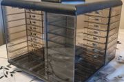 Vintage cassette rack for audio cassettes, brand Giradola.