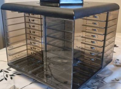Vintage cassette rack for audio cassettes, brand Giradola.