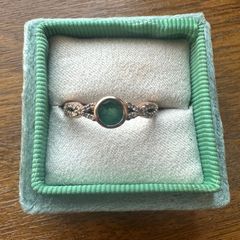 Emerald & Diamond Rose Gold Ring