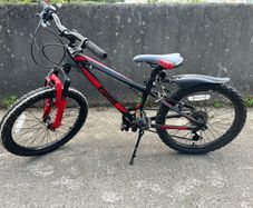 20" inch kids bike red & black