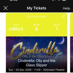 5 x tickets for price of 4  for Olympia theatre panto