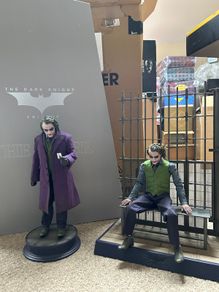 INART The Dark Knight Joker Heath Ledger Deluxe Version 2-Pack Scuplt Hair Not Hot Toys