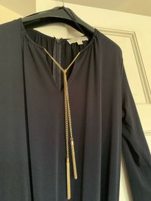 Jumpsuit by Michael Kors navy heavy material flared leg