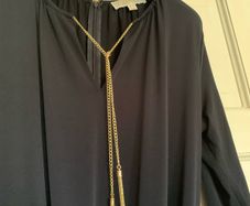 Jumpsuit by Michael Kors navy heavy material flared leg