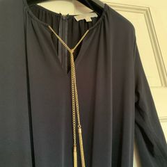 Jumpsuit by Michael Kors navy heavy material flared leg