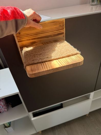 Cat accessories 1 Insert Cat Bed, 3 wooden steps, litter