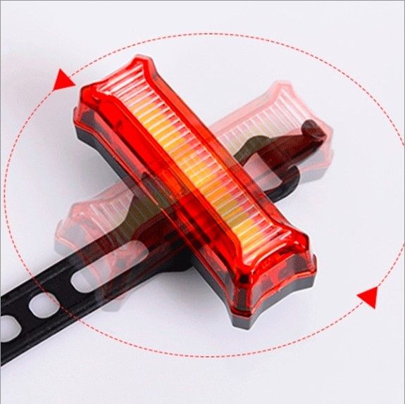 Rechargeable Water Resistant Night Riding 6 Modes Warning Light