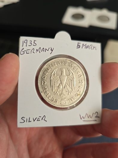 Silver 5 Marks 1935