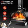 Foldable Outdoor Pizza Maker - 12" Stainless Steel Wood Pellets Oven Image 3