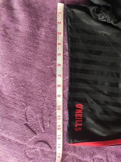 RARE  Vintage O'Neills Mourne Shadow Stripe Shorts  Black/Red