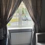 Silver fully lined heavy curtains 90x90 Image 2