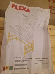 Flexa legs for high bed - oak NEW