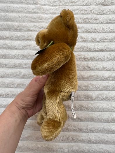 Harrods Knightsbridge Bear Green Bow Plush approx. 27 cm. Used Please see photos