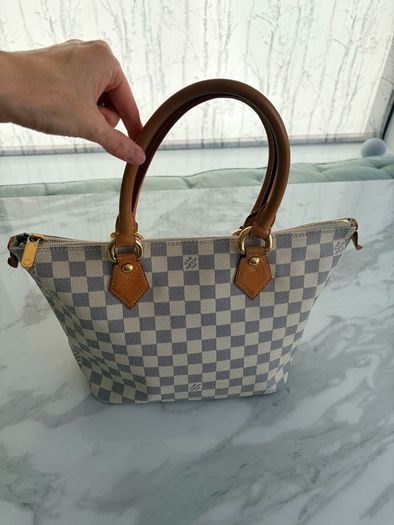 Louis Vuitton Damier Azur Canvass Saleya PM bag