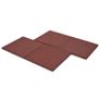 Fall Protection Tiles 18 pcs Rubber 50x50x3 cm Red Image 5