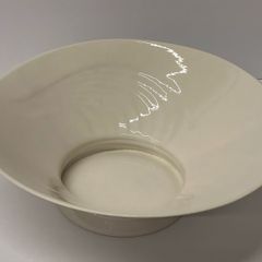 Beleek Living Pottery Serving Bowl in Art Deco Style PRICE DROP . PRICE DROP