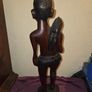 Large carved wooden African Man Statue Image 5
