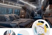 DC 12V COB LED Strip Light, 5Mm Wide X 5M Long, Caravan Interior Lighting,