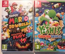 Yoshi's Crafted World + Super Mario 3d bowser's fury Nintendo switch
