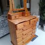 solid pine chest of drawers Image 2