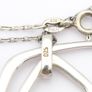 Geometric 925 Silver Pendant On Sterling Italian Chain Image 4