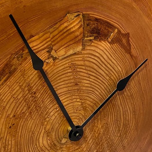 Artisan Handmade Wooden Freestanding Clock - Large 60cm Silent Timepiece