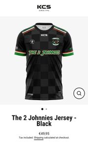 The 2 Johnnies Black Jersey - Size L pro fit, Brand new
