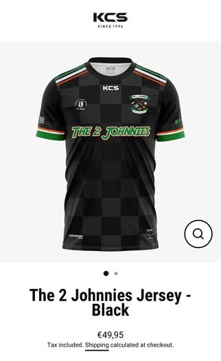 The 2 Johnnies Black Jersey - Size L pro fit, Brand new