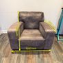 Armchair - Navy Leather Image 4