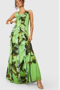 New Boohoo maxi Occasion dress size UK 10