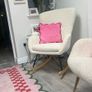 Cream bouche rocking chair Image 2