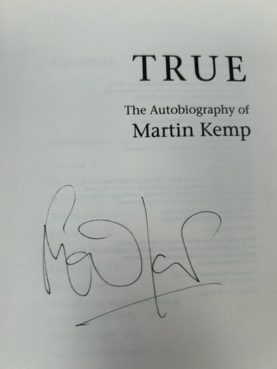 Signed Martin Kemp TRUE Autobiography, Spandau Ballet, Genuine Signature, HB