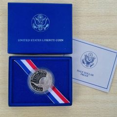 United States Liberty Coin half dollar commemorative coin, issued in 1986.