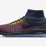 NikeLab Zoom All Out Flyknit College Navy Vivid Purple UK 11/ US 12 DEADSTOCK Image 7