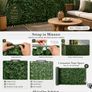 Artificial Ivy Privacy Fence Screen 1.5 x 3 m  Green Leaf Garden Screening Image 2