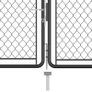 Garden Gate Steel 75x395 cm Anthracite Image 3
