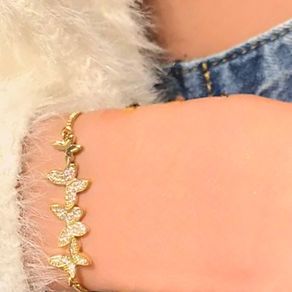 Delicate Butterfly Drawstring Bracelet