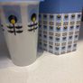 Orla Kiely Limited Edition Kenco Millicano Ceramic Travel Mug and another similar style unbranded mug Image 5