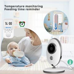 Video Baby Monitor with LCD Display, Digital Camera, Infrared Night Vision, Two Way Talk Back, Temperature Monitoring.