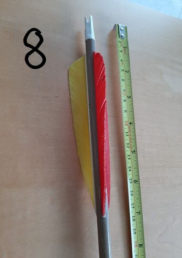 Vintage quiver with arrows