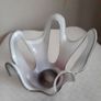 Off White & Wine Glass Ornament/Candle Holder Image 2