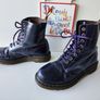 Dr Martens 1460 8 hole pascal purple ankle boots UK6.5 US8.5 EU40 Image 5