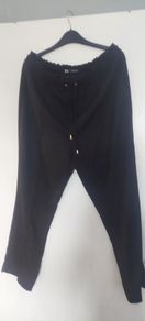 zara black womens trousers size xl