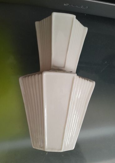 Belleek - Octagonal Shamrock Vase