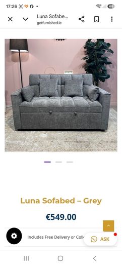 2 seater sofabed,