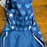Croci Blue Hearts Dog Waterproof Coat ,size 20 ,New Image 7