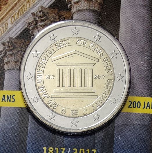 Belgium 2 Euro Base Metals Brilliant Uncirculated Coin 2017 - Gent University