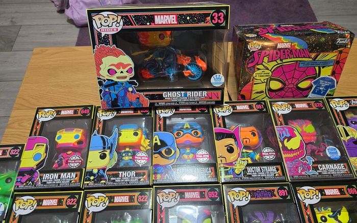 Marvel Funko Blacklights Joblot