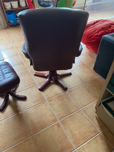 Chair & footstool - swivel chair
