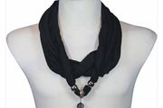 Stylish Infinity Scarf with Sparkly Gems - unique design